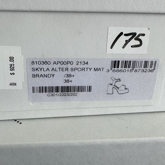 Stella McCartney Womens Skyla Alter Brown Platform Heels 38.5 Medium (MSRP $925) - Picture 7 of 7